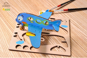 3D coloring model «Airplane»